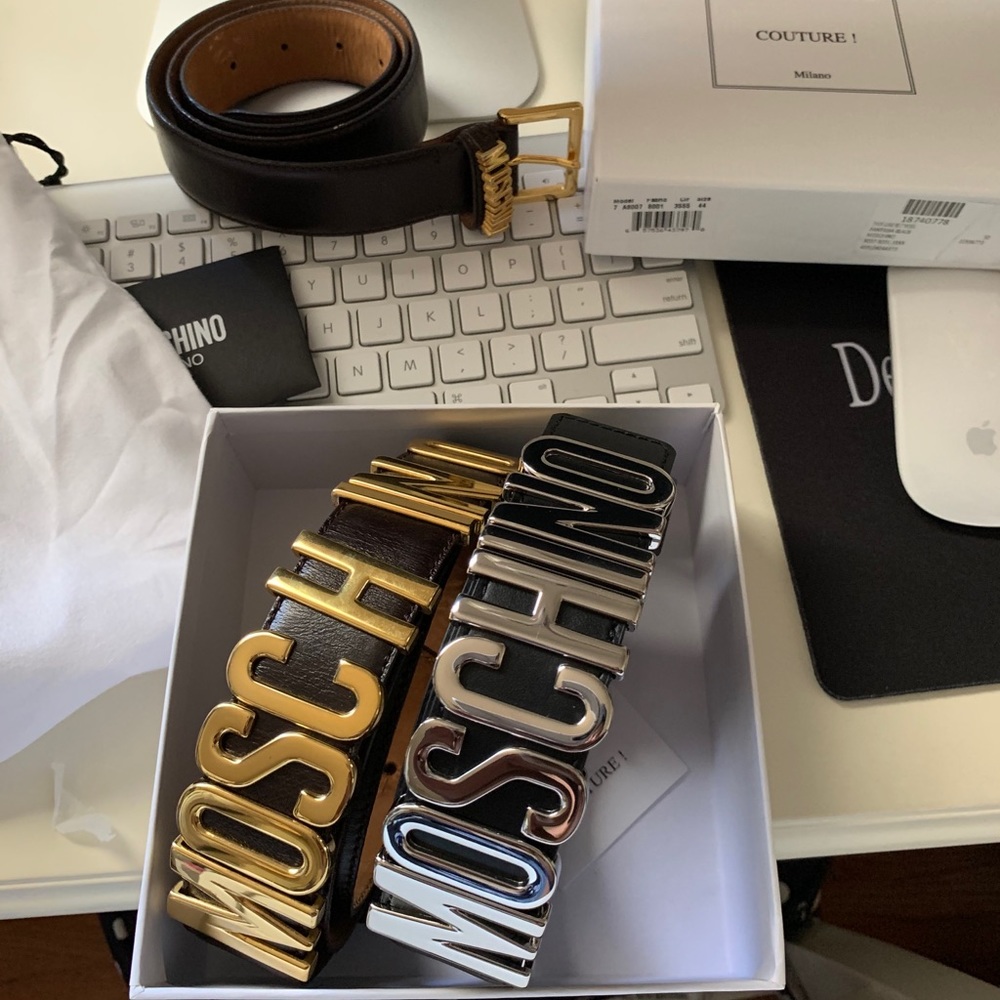 Brown Moschino Vintage Belt ONLY